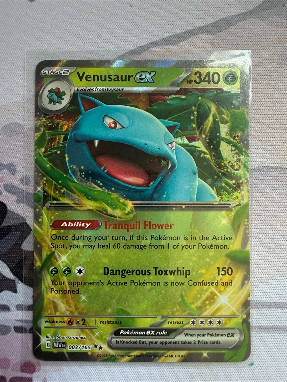 Bulbasaur Ivysaur Venusaur & Venusaur ex Pokémon Evolution Reverse Holo ✨5/$25✨